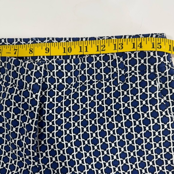 Willi Smith Blue and White Ankle Cropped Jumpsuit - Picture 9 of 12